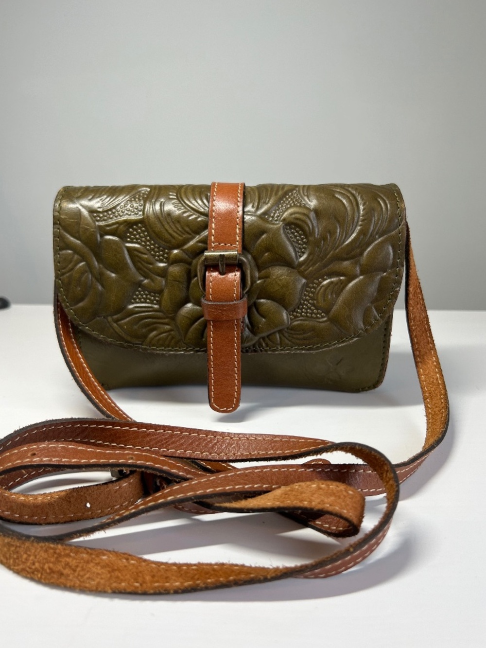 Patrica Nash Torri Olive Crossbody Bag -